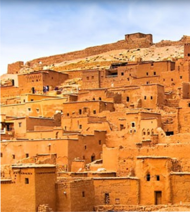 Le ksar d'Aït-ben-Haddou (Maroc) classé au patrimoine mondial de l'Unesco
