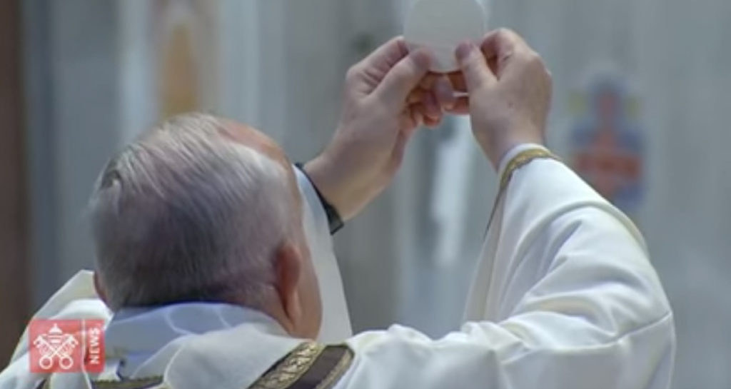 Le Pape François lors de la Messe de Pâques 