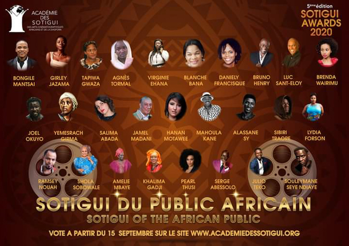 Nominés 2020 Sotigui du Public Africain